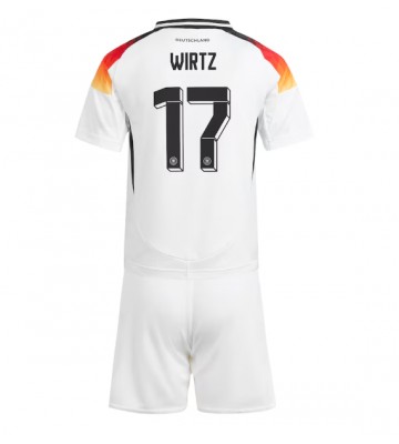 Tyskland Florian Wirtz #17 Hemmakläder Barn EM 2024 Kortärmad (+ Korta byxor)